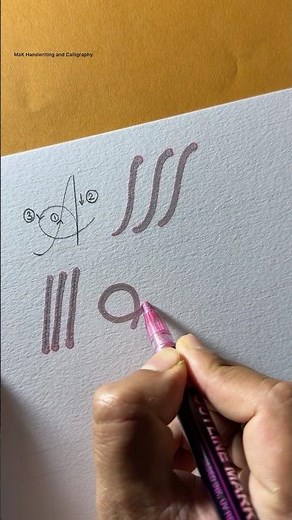 How to write letter A in cursive handwriting/ Calligraphy 😍😍 #handwriting #calligraphy