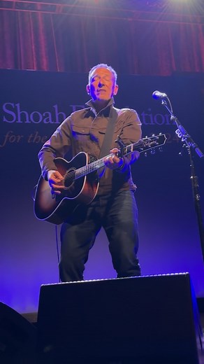 Kevin Mazur | Bruce Springsteen performs beautiful acoustic version of "Dancing In The Dark" at USC Shoah Foundation 30th Anniversary Gala "Ambassadors... | Instagram