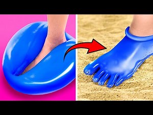 BALLOON SHOES? BEST SUMMER HACKS & GADGETS || Cheap DIY VS Expensive Crafts By 123 GO! TRENDS
