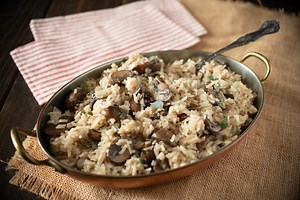 Mushroom and Sage Rice Pilaf
