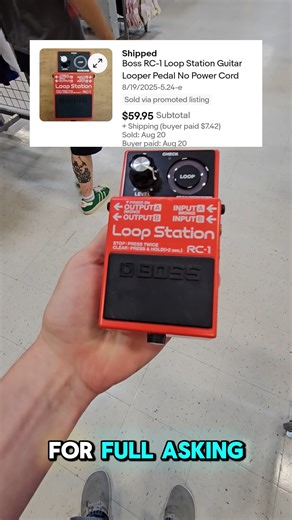 26K views · 605 reactions | Music equipment is always worth looking up! This Boss Loop Station sold in one day for full asking price. We think promoting had a lot to do with this selling so fast, what do you think? #resellertips #eBaySeller #ebaytips #resellerlife | Flippin Philly | Facebook