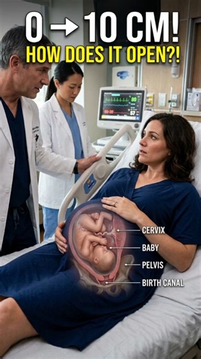 How Does the Cervix Open to 10 cm During Labor? 😳 | Birth Explained #birthtips #childbirth