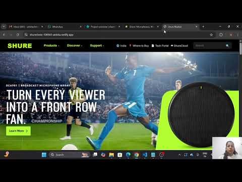 SHURE WEBSITE CLONE || Using HTML & CSS || Anisha Chhajer