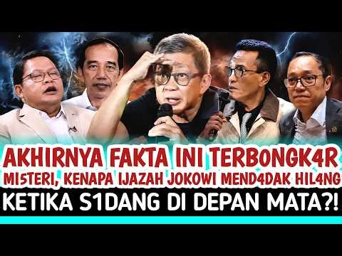 MEMB0NGKAR FAKTA KENAPA IJAZAH JOKOWI MENDAD4K HILANG SAAT JELANG SIDANG?!