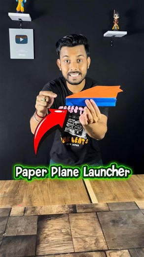 Super Fast Paper Plane Launcher #experiment #shorts #shortvideo