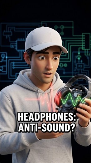 What's happening inside your noise cancelling headphones? #tech #audio #explained