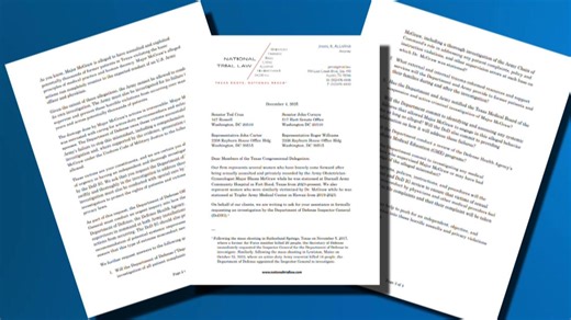 Attorneys demand DOD investigation into Fort Hood OBGYN case, outline questions for military