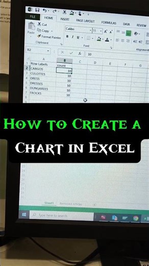 Excel Chart Tutorial for Beginners 📈 #ExcelTutorial