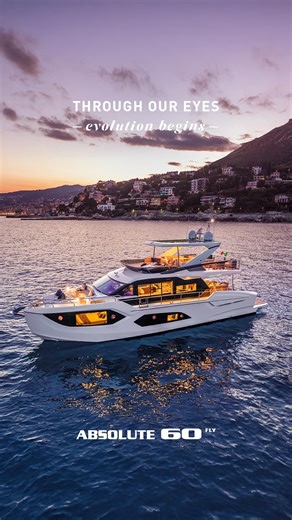 A new perspective on luxury yachting. ✨ The 60 FLY redefines space and comfort with its expansive flybridge, panoramic glass railings, and open interiors. Every detail is designed to offer a seamless connection with the sea, from the elevated full-beam owner’s suite to the customizable aft cockpit with modular furnishings. 🌅 A yacht where innovation and elegance shape your journey. Discover The Absolute Prisma. - Un nuovo modo di vivere il lusso in mare. ✨ La 60 FLY ridefinisce lo spazio e il c