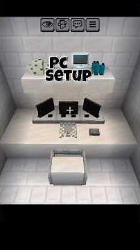 I built a showcase PC 🖥️ setup in Minecraft #shorts