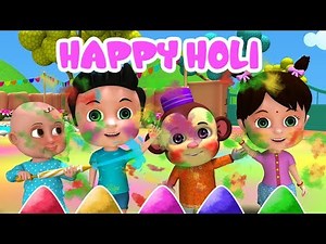 😃 Holi Aayi | होली आई | Holi Songs for Kids | Happy Holi Video