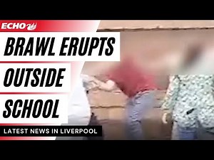 Woman shouts 'I'll bite your nose off' in brawl in front of schoolchildren