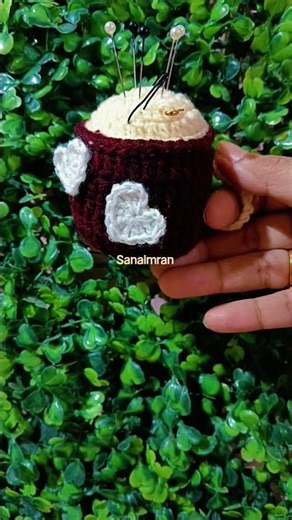 crochet 🧶 pin holder organizer