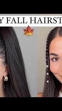 4 Easy Fall Hairstyles 🍂 (For medium and long hair length)
