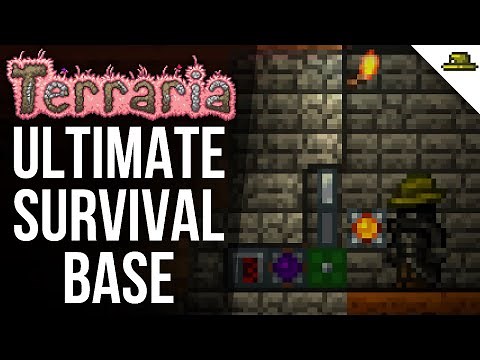 ULTIMATE TERRARIA SURVIVAL BASE TUTORIAL | Night Defense