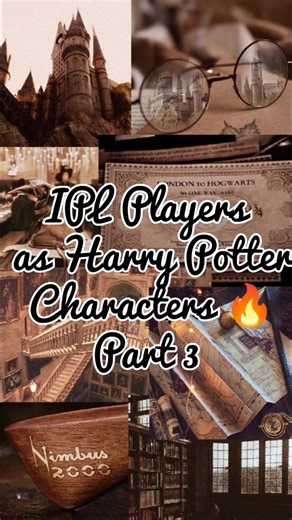 IPL Players as Harry Potter Characters ⚡ Part 3