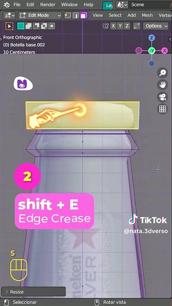 ¿Subdivision Surface haciendo lo que quiere? 😱🍾 Te enseño cómo domarlo con dos simples herramientas 🔥 ¿Batallas con este modifier? Comenta y sígueme para más tips llenos de llajua creativa 🪄🖥️ #educacion #hack #quicktip #blender3d #3d #nata3d