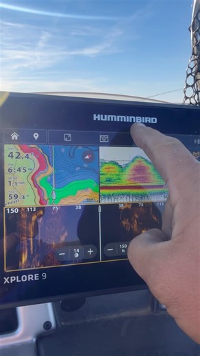 The best feature on the Humminbird Explore #humminbird #explore #fishing #fish #outdoors