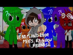 Venom and Eddie meets Rainbow Friends!//Rainbow Friends and Cartoon Cat//