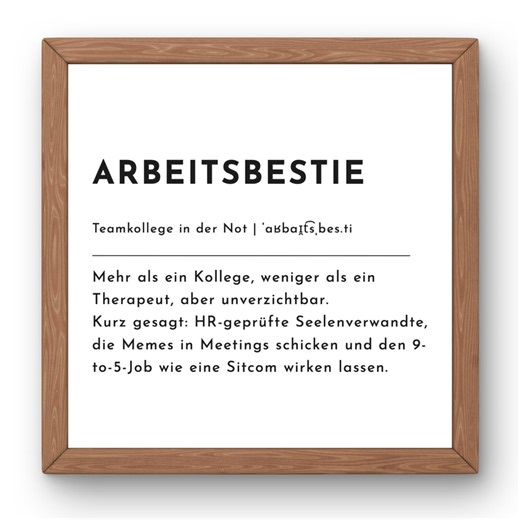 Workaholic Poster – Modern Dictionary Map | Humorous Gift for Colleagues | Printable Wall Decor for Download - Etsy