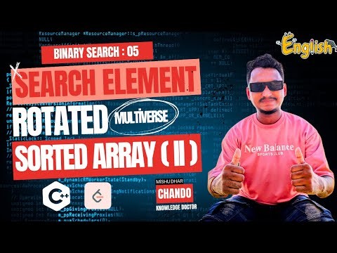 BS-05: Search in Rotated Sorted Array II | Binary Search | KNOWLEDGE DOCTOR