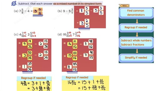 P5 Word Problems_Addition and Subtraction of mixed numbers_HW Q3