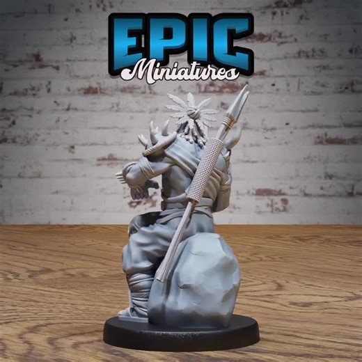 Tribe Champion | DnD Miniature | Tabletop Game Miniatures | 3D Model STL FILE | RPG DnDminis