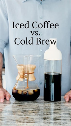 What’s the REAL difference between Iced Coffee and Cold Brew? #icedcoffe #coldbrew #coffeelover