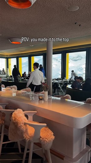 Galina Antonova on Instagram: "Lunch above the clouds in St Moritz at @white_marmot — where the view does all the talking. Some places don’t just impress you… they reset you. #pov #ontopoftheworld #abovetheclouds #mountainluxury #alpineviews"