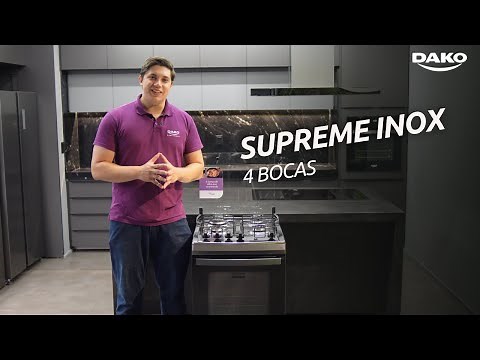 CONHEÇA O FOGÃO DAKO SUPREME INOX TITANIUM