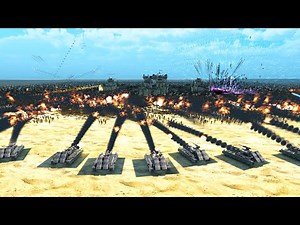 FORTRESS UNDER SIEGE! T-45 SHOTGUN & VENOM TANK vs. 4.8M GIANT TROLL, PYRAMID HEAD & KHORNE ! UEBS 2