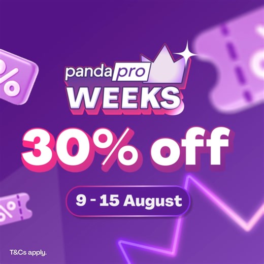 18K views · 39 reactions | Epic pro deals at 30% off! There’s no better time to go pro. Enjoy exclusive perks during pandapro weeks from 9-15 August. Subscribe now so you don’t miss out! | foodpanda | Facebook