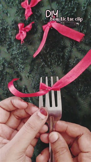Easy cute bow clip #DIY