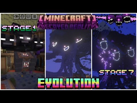Wither Storm Evolution In Minecraft Decayed Reality Add-On All Phases / Minecraft Bedrock and PE.