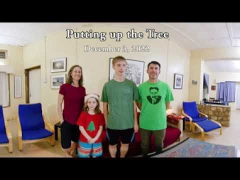 2022 Putting Up the Tree Timelapse (in 360° & 6K)