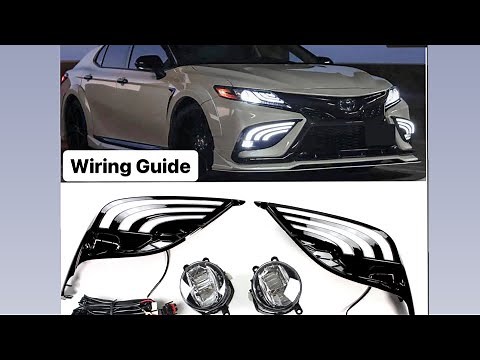 2021-2024 Camry DRL + Fog light wiring guide (SE Only)