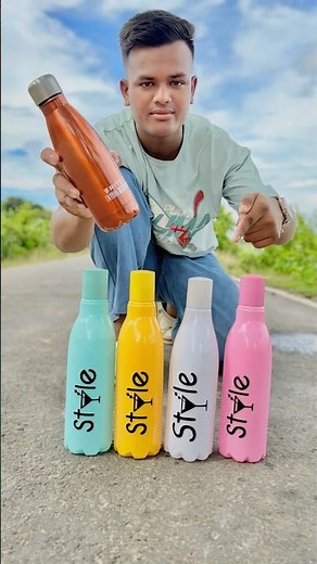 6 Colorful Water Bottles Unboxing & Testing 💧