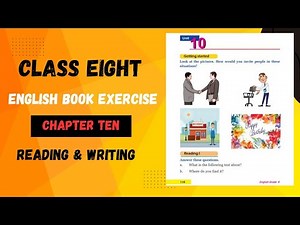 Class Eight English Chapter-10 Exercise | English Book Guide 2081 | Class 8 Exercise