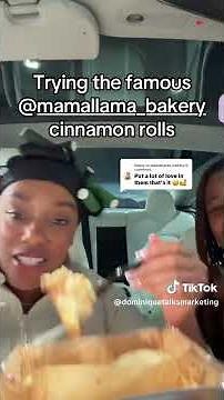 Trying The Mama Llama Cinnamon Rolls