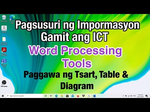 Pagsusuri ng Impormasyon Gamit ang ICT- WORD PROCESSING TOOL