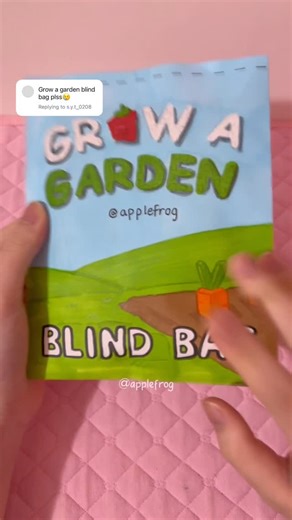 applefrog | grow a garden blind bag 🍎🍀 #growagarden #roblox #diy #blindbag #asmr #unboxing #craft #papercraft #blindbox #papercrafts #gaming #fyp | Instagram