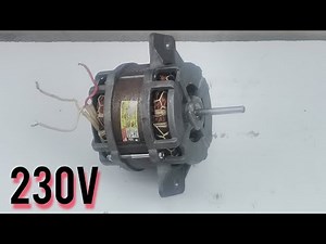 Washing machine motor to generator #how to make high voltage generator #washing machine generator