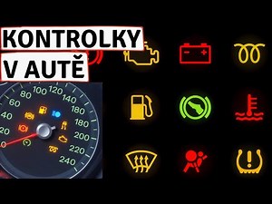 Kontrolky v autě🚘 (autoškola) Co znamenají SYMBOLY na palubních přístrojích?⛔(EPC, ABS, ESP)