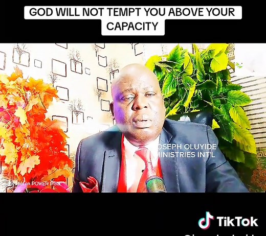 GOD WILL NOT ALLOW YOU TO BE TEMPTED ABOVE WHAT YOU CAN CARRY #JESUS #GOD #FAITH #TEMPTATION #josepholuyide #christiantiktokcomunity #josepholuyideministriesinternational #PRAYER #GOSPEL #CHRISTIANTIKTOK