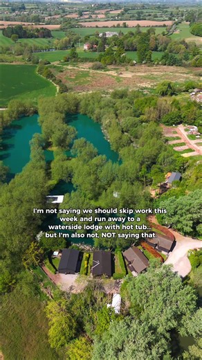 I'm not saying we should skip work this week and run away to a waterside lodge with a hot tub in Wiltshire... but i'm also not, not saying that 👀 #wiltshire #getaway #couples #romantic #visitbath #hottub #lodge #luxury | Fairwood Lakes Holiday Park