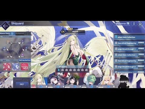 RN Napoli "Combat Data Collection I" EXP Farm [PR7] Azur Lane & WoWs Collab (7/11/2024)