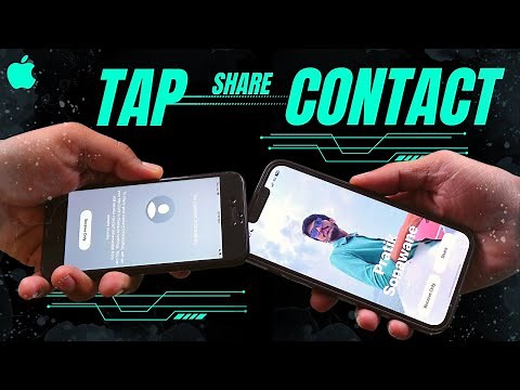 iPhone Tap to Share Contact - New Contact Card Feature