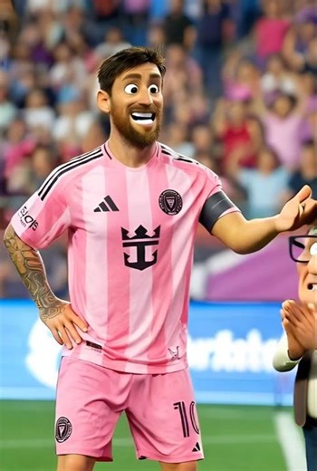 Lionel Messi Playing Football From Distance | Cinematic View⚽ #cartoon #messi #football