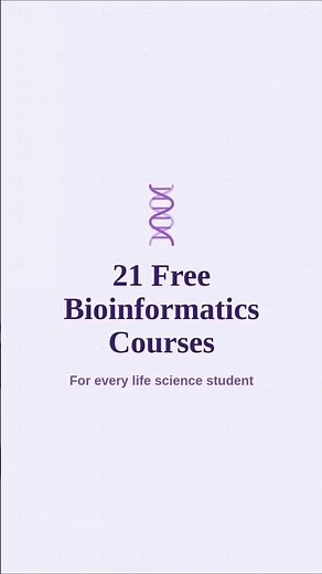 21 free online bioinformatics courses in IIT, IISER, IISc
