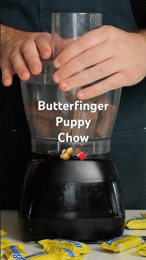 Butterfinger puppy chow is the ultimate crunchy treat! 🥜💛🍫 Recipe info in description!